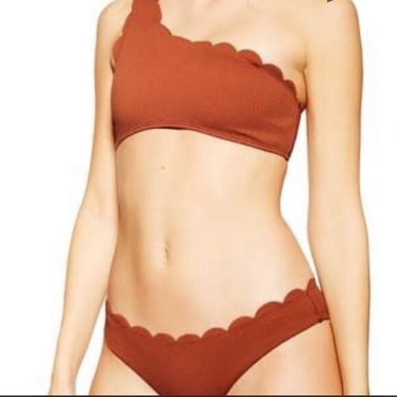 Chelsea28 One Shoulder Bikini Scalloped Edges Size XL - Picture 1 of 14